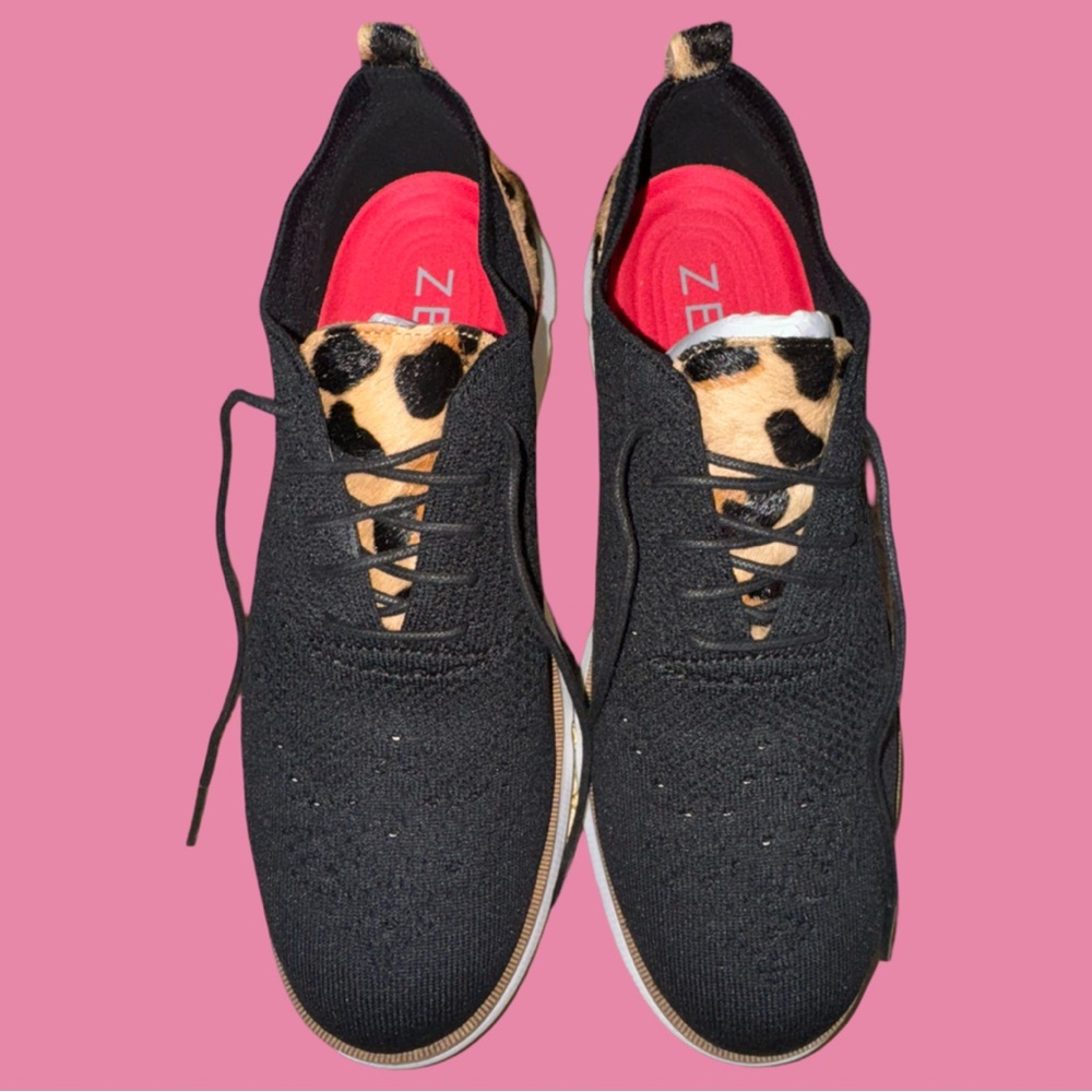 Cole Haan ZeroGran Calf Hair Leopard Women Sneakers size 9.5